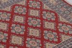 Vintage Bokhara Rug in Saturated Red with Geometric Patterns | Area Rug in Rugs by Rug and Kilim
