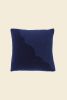 Plush Pillowcase in Blue/Navy | Pillows by BOI. Item made of wool works with contemporary style