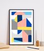"Architect" signed art print - Size: A3, framed | Prints by Jilli Darling. Item composed of paper