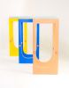 Tall Acrylic-Top Stool | Chairs by akaye. Item composed of wood and steel in minimalism or contemporary style