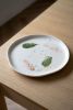 Handmade Porcelain Dinner Plates. Off-white With Strokes | Dinnerware by Creating Comfort Lab. Item composed of ceramic