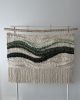 Wall Tapestry 'Botanic Drift' Wall Hanging | Wall Hangings by Tissage Sauvage. Item composed of wood and cotton in boho or country & farmhouse style