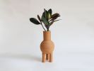 Three Legged Terracotta Vase | Vases & Vessels by Aman Khanna (Claymen)ˇ. Item composed of ceramic