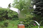 Stainless Steel Tulip Sculpture | Public Sculptures by Jeroen Stok. Item made of steel