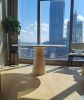 Round Travertine Dining Room Table - Marble Dining Table | Tables by Tinella Collection. Item composed of marble in minimalism or contemporary style