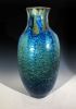 Azurite Crystalline Vase | Vases & Vessels by Bikki Stricker. Item composed of ceramic