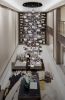 Palazzo Modern Chandelier 100 Art Glass Multi-Color Pendants | Pendants by Galilee Lighting. Item composed of metal & glass compatible with modern style