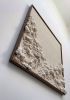 Hand woven wall art frame (Beach Cliff 004) | Tapestry in Wall Hangings by Elle Collins. Item composed of oak wood and cotton in boho or minimalism style