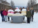 "Banana Split" | Public Sculptures by J.A. Mayer "Sculptor". Item made of stone