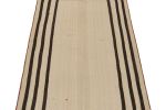 Vintage Persian Kilim in Beige with Rich Brown Stripes | Area Rug in Rugs by Rug and Kilim