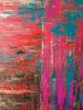 Urban frequencies | Oil And Acrylic Painting in Paintings by Elena Parau. Item made of canvas works with contemporary & country & farmhouse style
