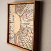 Summer Solstice No. 2 Ceramic Wall Art | Mosaic in Art & Wall Decor by Clare and Romy Studio. Item made of stoneware works with boho & mid century modern style