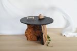 brutalist coffee table | Tables by VANDENHEEDE FURNITURE-ART-DESIGN. Item made of wood & stone compatible with boho and contemporary style