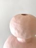Jules Vase in Pink | Vases & Vessels by Meg Morrison. Item composed of stoneware in minimalism or mid century modern style
