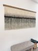 Dip Dyed Wool Wall Art- Zorke 40 | Tapestry in Wall Hangings by Olivia Fiber Art. Item made of oak wood with canvas works with minimalism & mid century modern style