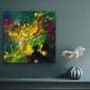 Colorful Reflection | Oil And Acrylic Painting in Paintings by Checa Art. Item composed of canvas