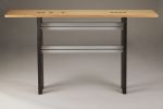 Ebony Squared | Console Table in Tables by Carol Jackson Furniture. Item made of wood with aluminum