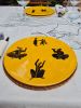 Decorative plate MEDINA LAMA | Decorative Objects by LA FIBRE ARTISANALE. Item works with contemporary & eclectic & maximalism style
