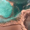 Copper Bay | Oil And Acrylic Painting in Paintings by Art By Skevi. Item made of wood with synthetic