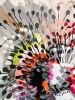 Spokes and Spikes | Oil And Acrylic Painting in Paintings by Judy Century Art. Item composed of paper and synthetic