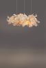 Modern Sculptural Fabric Collectible Chandelier | Chandeliers by Costantini Design. Item made of fiber compatible with boho and minimalism style