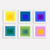 Color Study Set of 6 | Prints by Daylight Dreams Editions. Item made of paper works with minimalism & mid century modern style