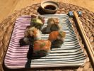 sushi plate | Dinnerware by Cécile Brillet, Tierra i fuego ceramics. Item composed of stoneware