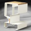 Hubert Therrien | Side Table in Tables by Ylisse. Item made of walnut & steel