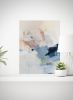 Abstract Painting in Indigo Blue | Mixed Media by Arohika Verma. Item made of wood with canvas