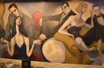 Cafe Society Murals | Murals by Nicolette Atelier | Society Lounge in Cleveland. Item composed of synthetic