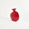 Flat vase - red | Vases & Vessels by Project 213A. Item composed of stoneware in contemporary style