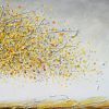Yellow Bloom | Oil And Acrylic Painting in Paintings by Amanda Dagg. Item made of canvas with synthetic