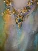"Mother of Pearl" | Mixed Media by Wall Jewelry by Robyn Camargo. Item made of canvas & synthetic