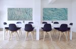 Water I | Oil And Acrylic Painting in Paintings by Anne Blenker. Item made of canvas with synthetic