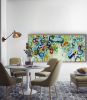 Sharing My Gelato At The Beach 🔴 | Oil And Acrylic Painting in Paintings by Darlene Watson Abstract Artist. Item composed of canvas and synthetic