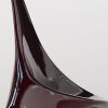 "Nyx" lounge chair in deep burgundy lacquered fiberglass | Chairs by Carcino Design. Item in contemporary or eclectic & maximalism style