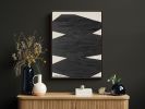 "Purpose" Black I Affirmations Painting on Canvas | Oil And Acrylic Painting in Paintings by ART + ALCHEMY By Nicolette Atelier. Item made of wood with canvas works with minimalism & mid century modern style