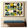 Abstract Geometric Art, Colourful, Art Prints, FRAMED. | Paintings by Paul Manwaring Fine Art Prints. Item composed of paper in minimalism or mid century modern style
