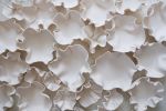 Porcelain Wall Sculpture, 21 Pieces Set, White | Wall Hangings by SevaCeramics. Item made of ceramic works with modern style