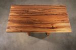 Exotic Wood Twin Pedestal Modern Desk from Costantini, Andre | Tables by Costantini Design. Item made of wood
