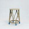 Lotus Stool | Chairs by Mianzi. Item made of bamboo with brass