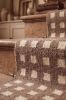 Handwoven Woolen Brown & White Runner Rug | Rugs by Evergreen Carpets. Item composed of wool compatible with boho and minimalism style