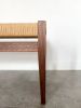 Danish Paper Cord Mid Century Bench in Walnut | Benches & Ottomans by ColombeFurniture``. Item made of oak wood with paper works with minimalism & mid century modern style