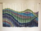 WANDERER Large Bohemian Flowing Multi color Wall Tapestry | Macrame Wall Hanging in Wall Hangings by Wallflowers Hanging Art. Item composed of oak wood & wool compatible with boho and country & farmhouse style