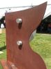 "Diversion" | Sculptures by Brian Schader | K Newby Gallery & Sculpture Garden in Tubac. Item made of steel