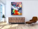Abstract Original Painting "Red tide" | Oil And Acrylic Painting in Paintings by Carolina Alotus. Item composed of canvas