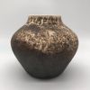Obvara Fired Brown Vase | Vases & Vessels by Kingfisher Potters. Item composed of stoneware