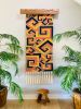 Large Scale Geometric Modern Wall Hanging - Customizable | Tapestry in Wall Hangings by The Good Vibe Effect. Item made of oak wood with cotton works with contemporary & eclectic & maximalism style