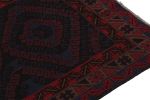 Rug & Kilim's Baluch Tribal Rug in Blue with Red Geometric | Area Rug in Rugs by Rug and Kilim