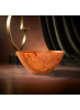 Cherry Wood Bowl with Red Resin | Handcrafted | Decorative Bowl in Decorative Objects by Holzkunst Samuel Meisinger. Item made of wood works with contemporary & art deco style